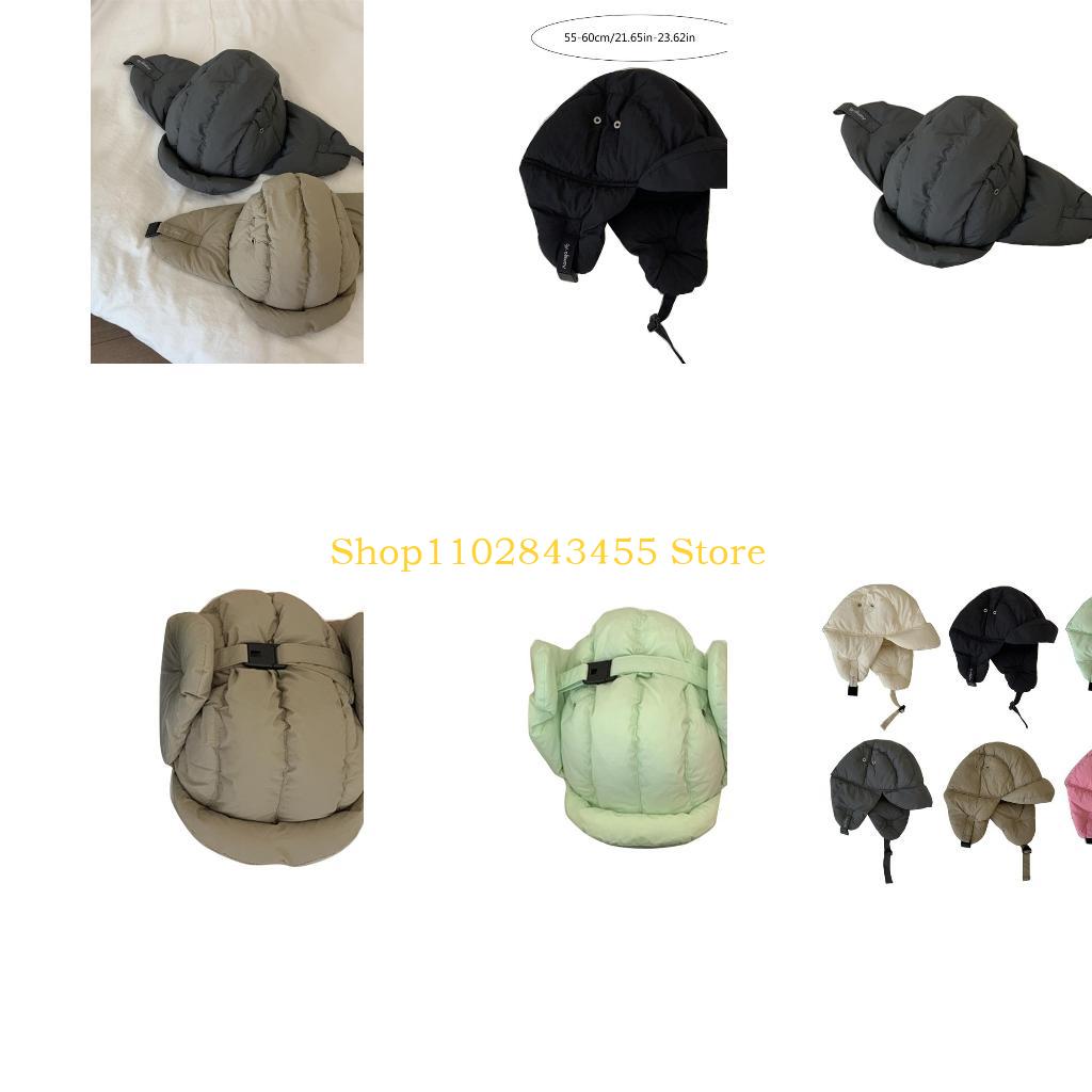 Winter Trapper Hat - 49MC Kadın Balaclava Trapper Şapka Kapşonlu