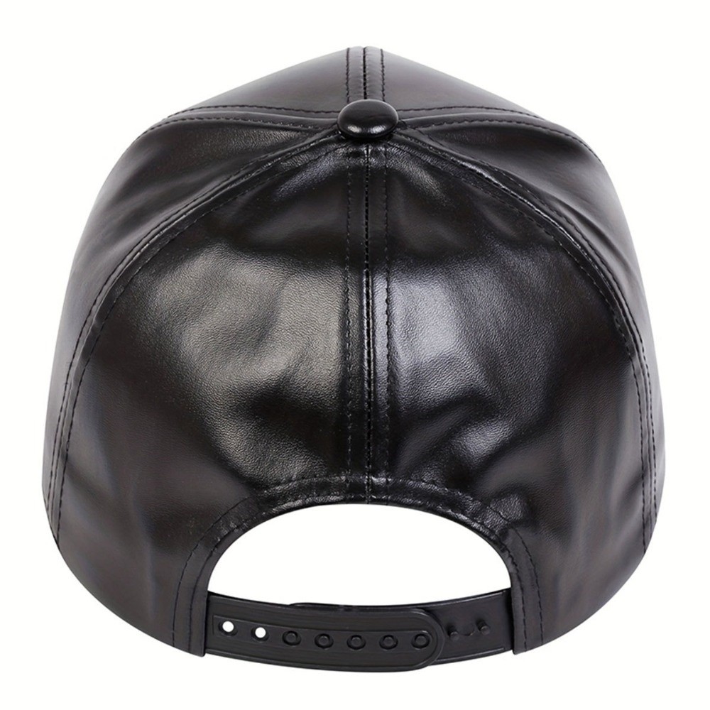 Baseball Cap Structured - Moda PU Katı Beyzbol Şapkası Baba