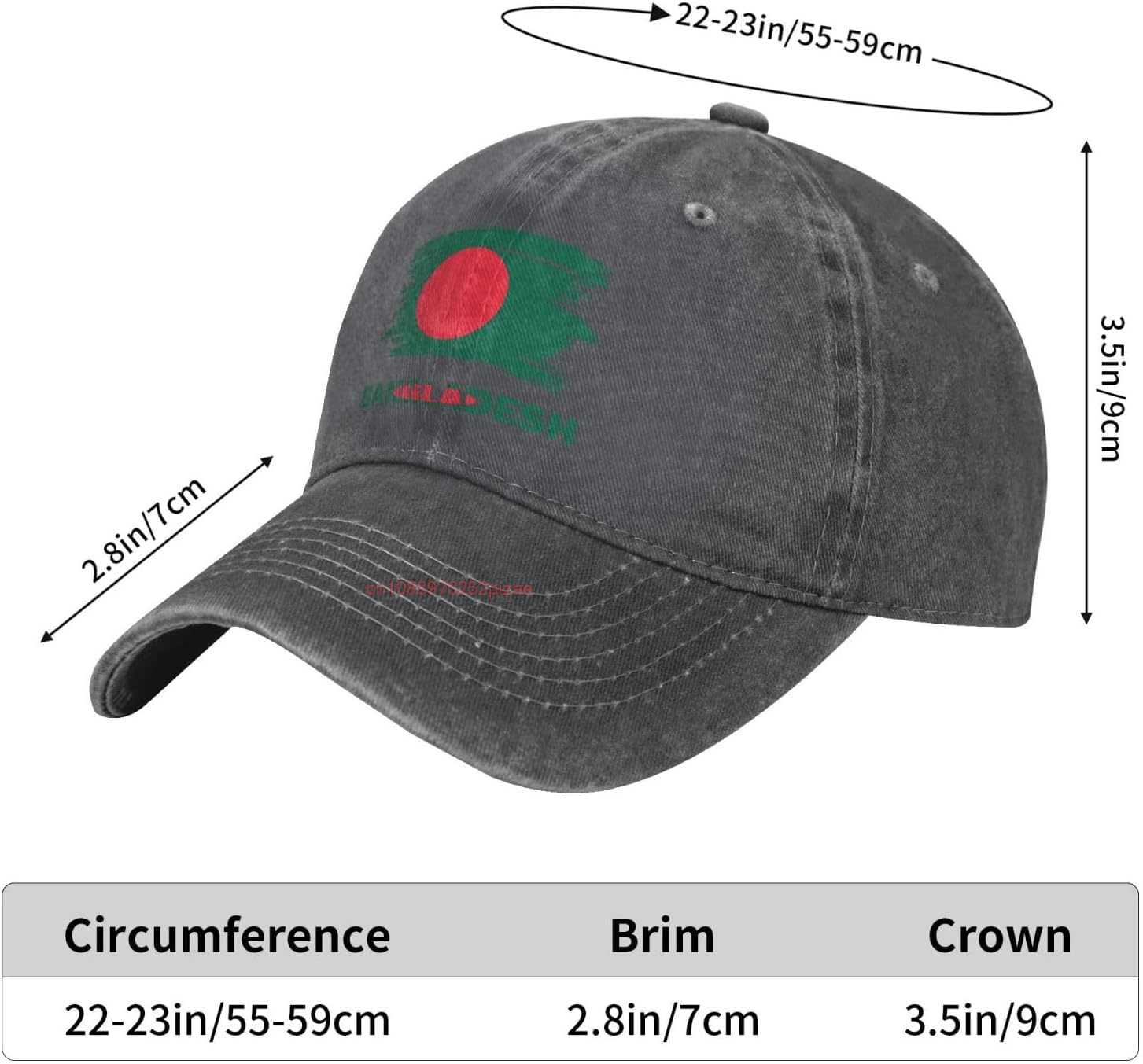 Vintage Bangladeş Bayrağı Şık  - Dad Hat Cotton incelemesi ve fiyatı